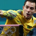 Hugo Calderano está na chave individual e de duplas mistas