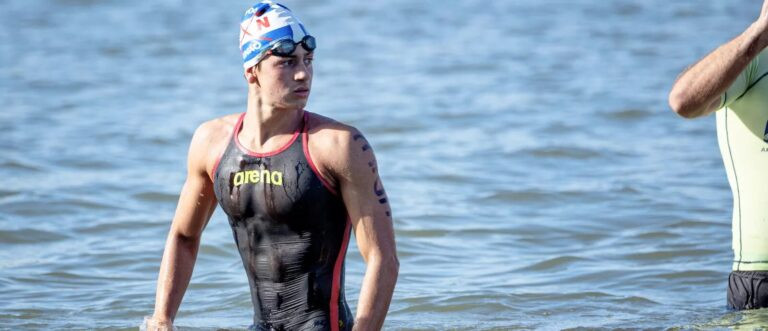 Matheus Melecchi é 13º na etapa de Portugal da Copa do Mundo de águas abertas