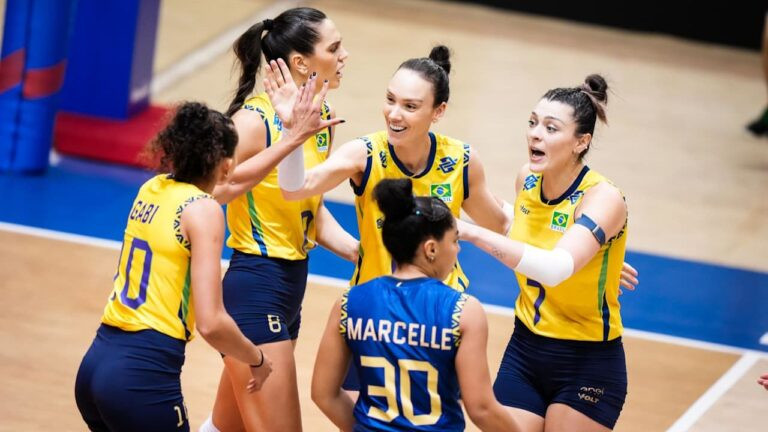 Avassalador, Brasil arrasa o Japão e confirma o 2° lugar pela VNL