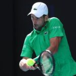 Djokovic em ação no AO 2026