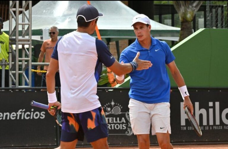 Luis David Martínez e Cristian Rodríguez no Itajaí Open