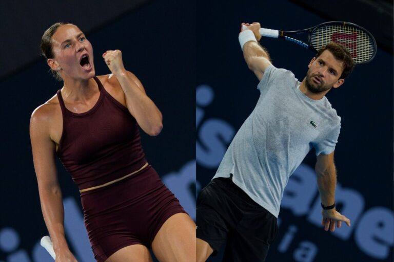 Marta Kostyuk e Grigor Dimitrov cara a cara