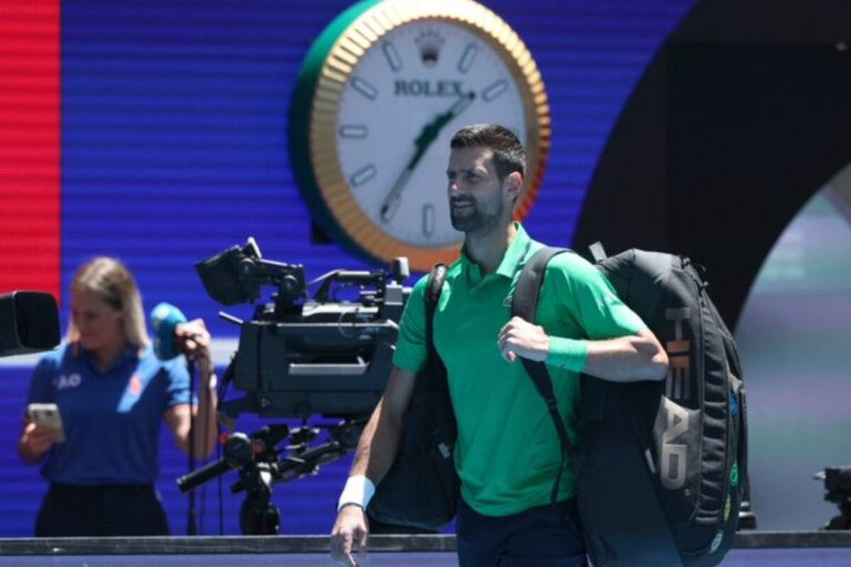 Novak Djokovic no Australian Open 2026