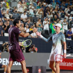 João Fonseca e Marcelo Melo na Quadra Guga Kuerten do Rio Open 2026