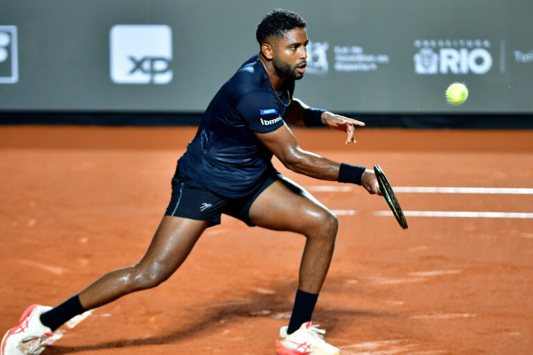 João Reis na Quadra Guga Kuerten do Rio Open 2026