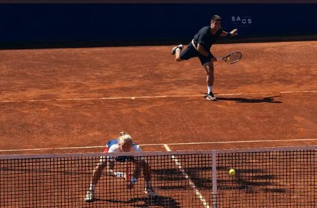 Rafa Matos e Orlando Luz em ação