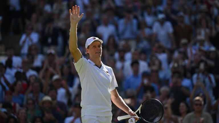 Jannik Sinner em Wimbledon