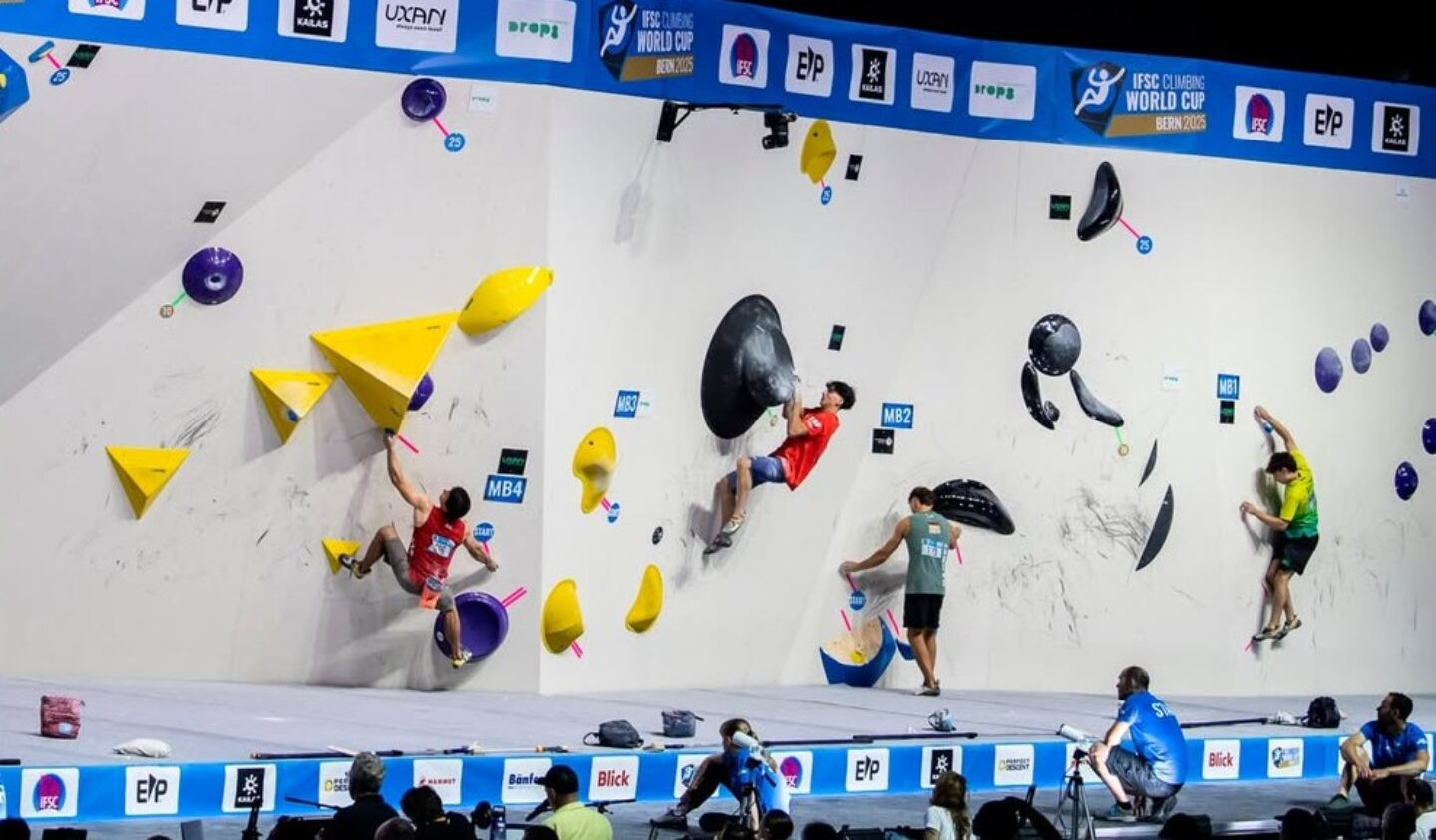 Copa do mundo de escalada esportiva em Bern