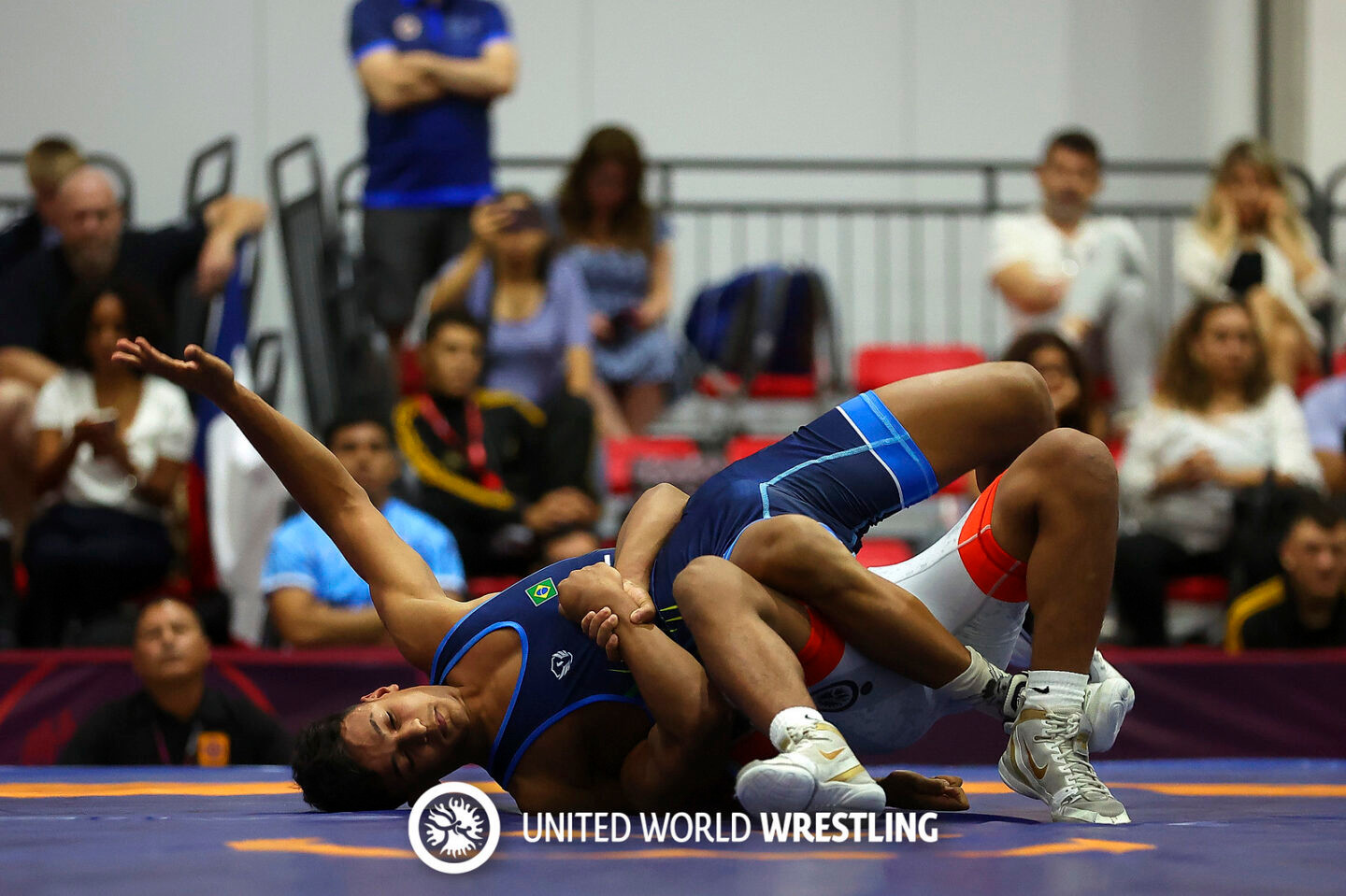 Wrestling Sub-17 Alisson Goncalves em ação durante o Pan - Foto: arquivo UWW