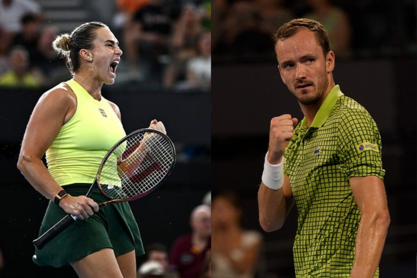 Aryna Sabalenka e Daniil Medvedev vencem o Brisbane International