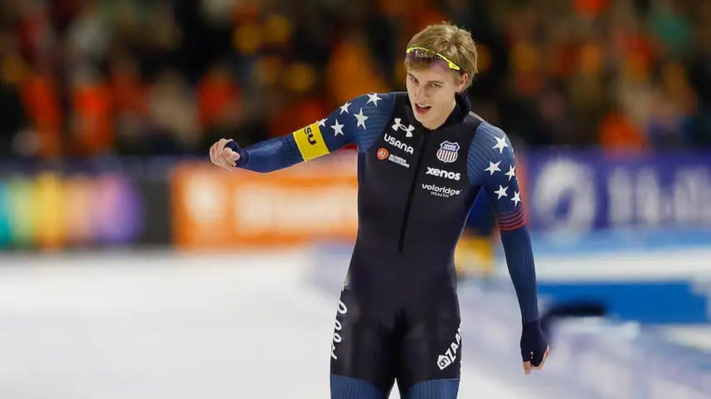 Jordan Stolz Jordan Stolz. Foto: Divulgação