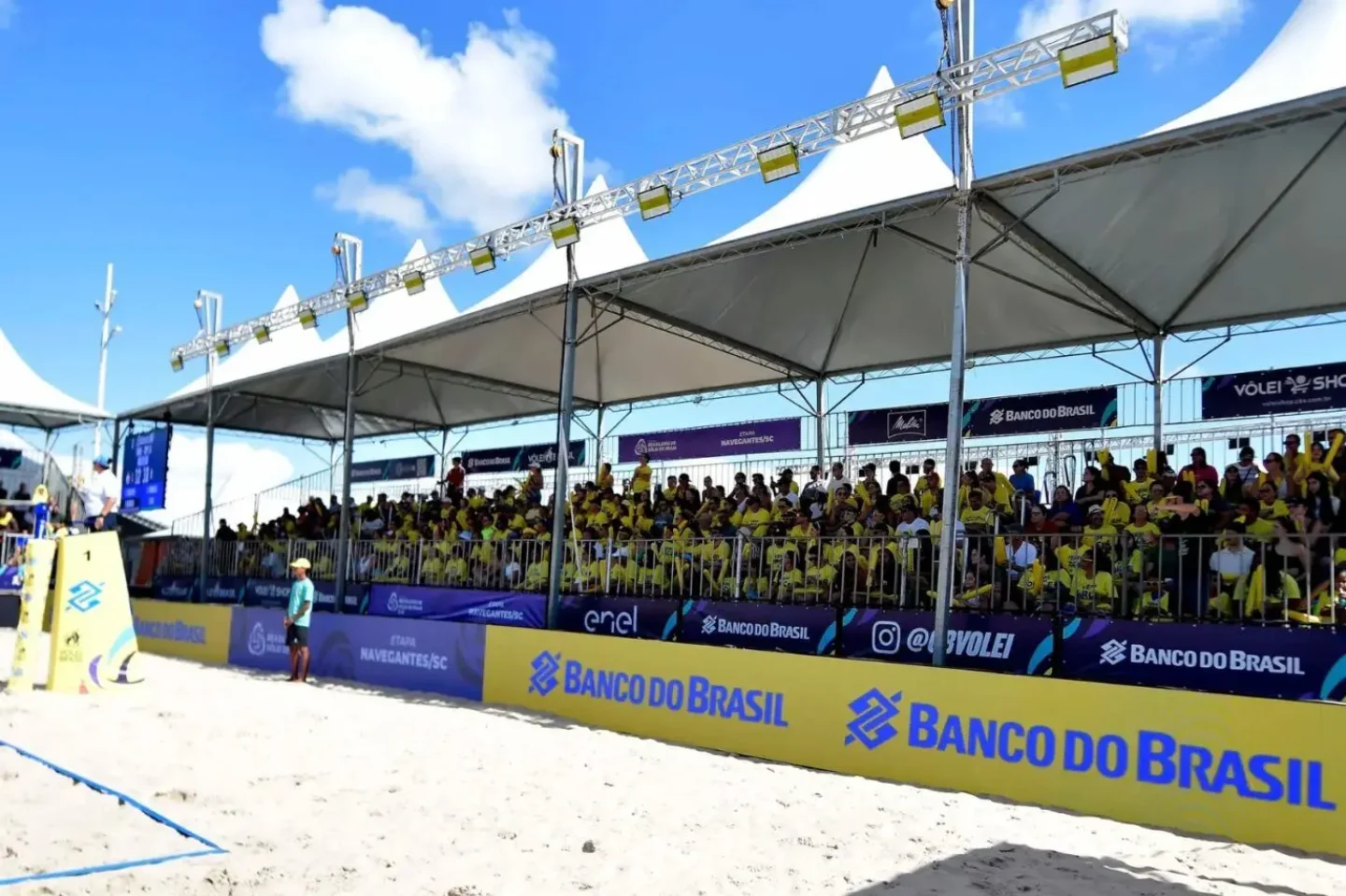 O Circuito Brasileiro de vôlei de praia completa 35 anos, assim como a parceria da CBV com o Banco do Brasil (Divulgação CBV)
