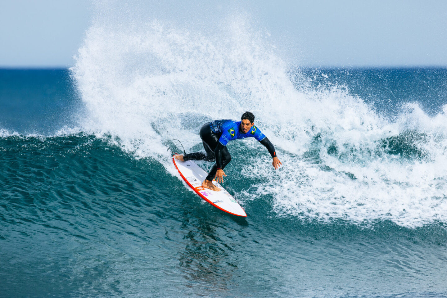 BELLS BEACH, VICTORIA, AUSTRALIA - APRIL 9: Three-time WSL Champion Gabriel Medina of Brazil surfs in Heat 7 of Round Three at the Rip Curl Pro Bells Beach on April 9, 2026 at Bells Beach, Victoria, Australia. (Photo by Ed Sloane/World Surf League)