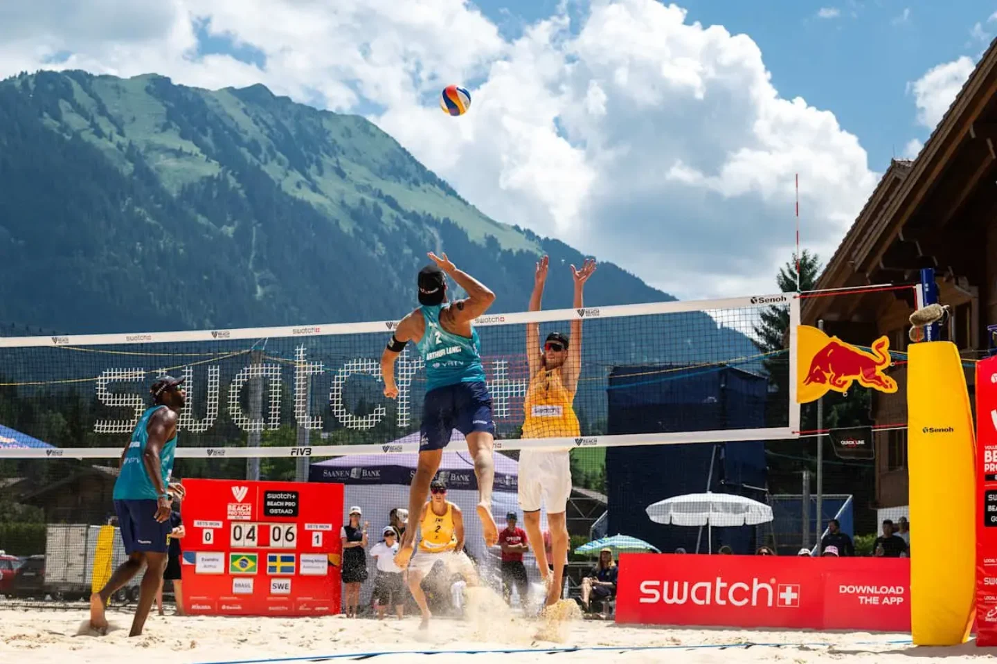 Gstaad recebe um Mundial há 26 temporadas Divulgação/VolleyballWorld