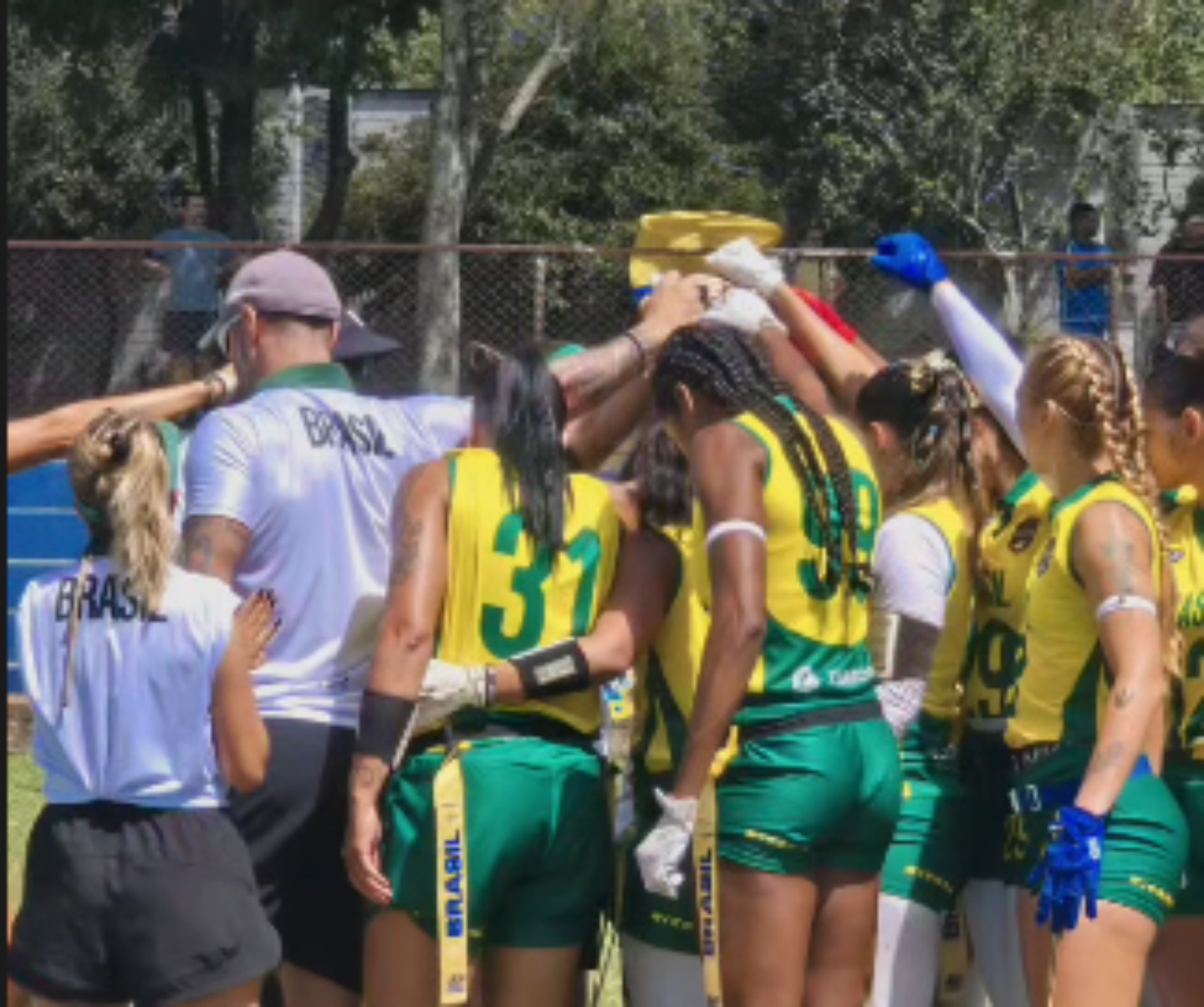 Equipe feminina de Flag Football do Brasil - Foto: Reprodução CBFA