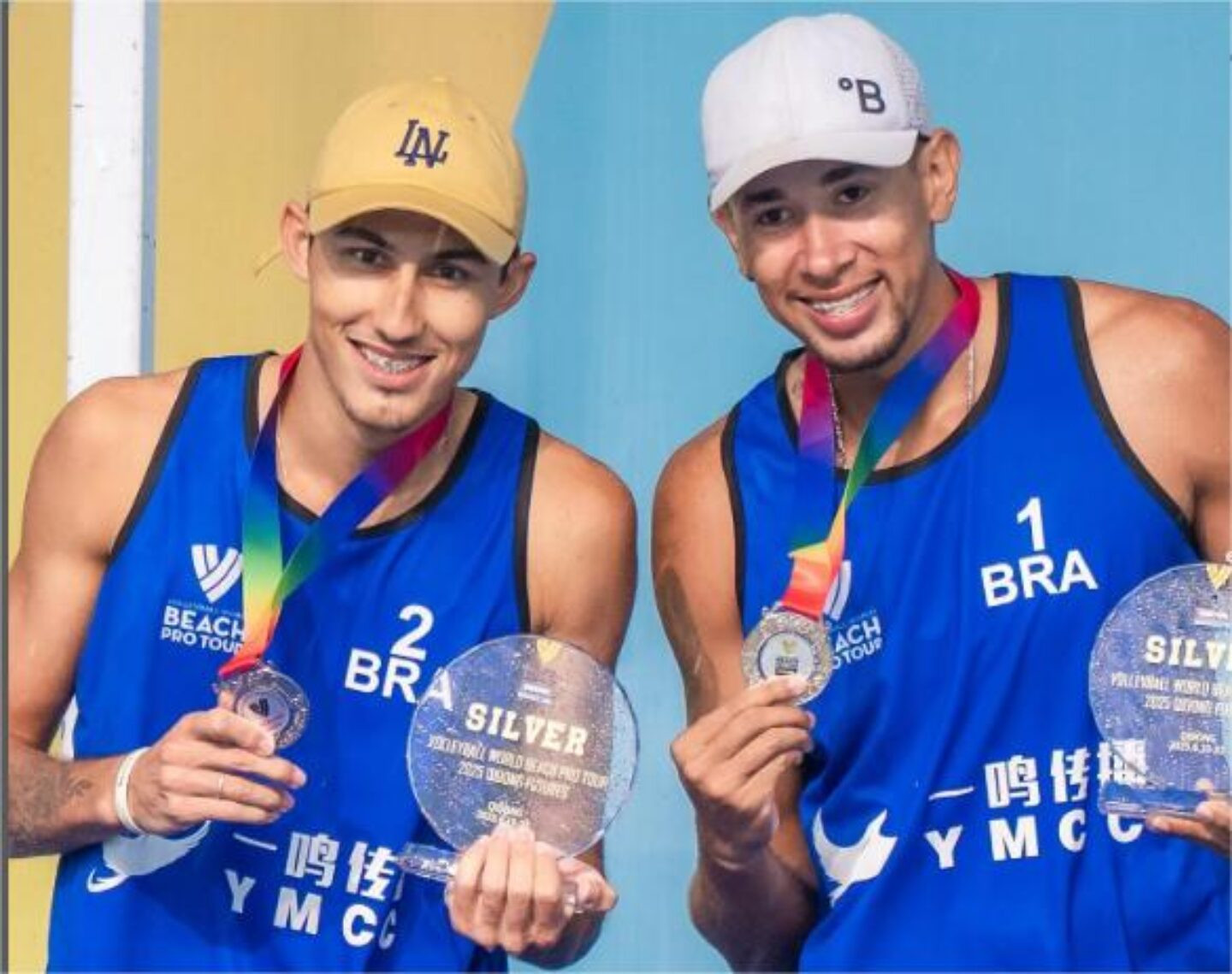 Manaus e Vilsomar com a medalha de prata da etapa