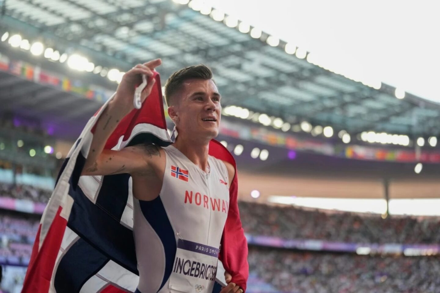 Jakob Ingebrigtsen Foto: AP/Ashley Landis