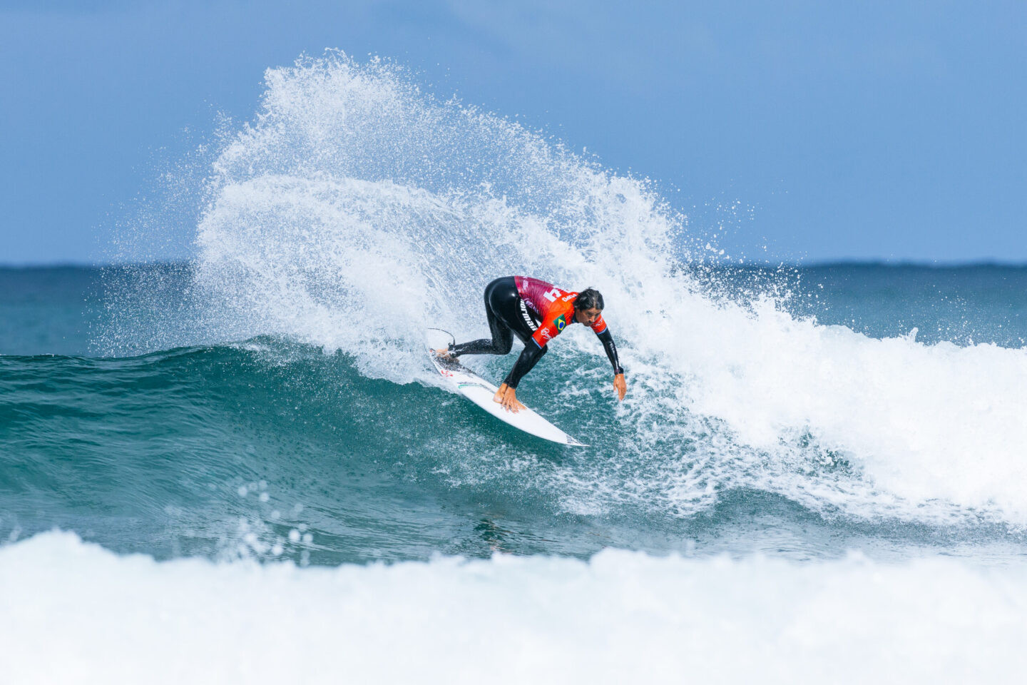 BELLS BEACH, VICTORIA, AUSTRALIA - APRIL 10: Miguel Pupo of Brazil surfs in Heat 1 of Quarterfinals at the Rip Curl Pro Bells Beach on April 10, 2026 at Bells Beach, Victoria, Australia. (Photo by Ed Sloane/World Surf League)