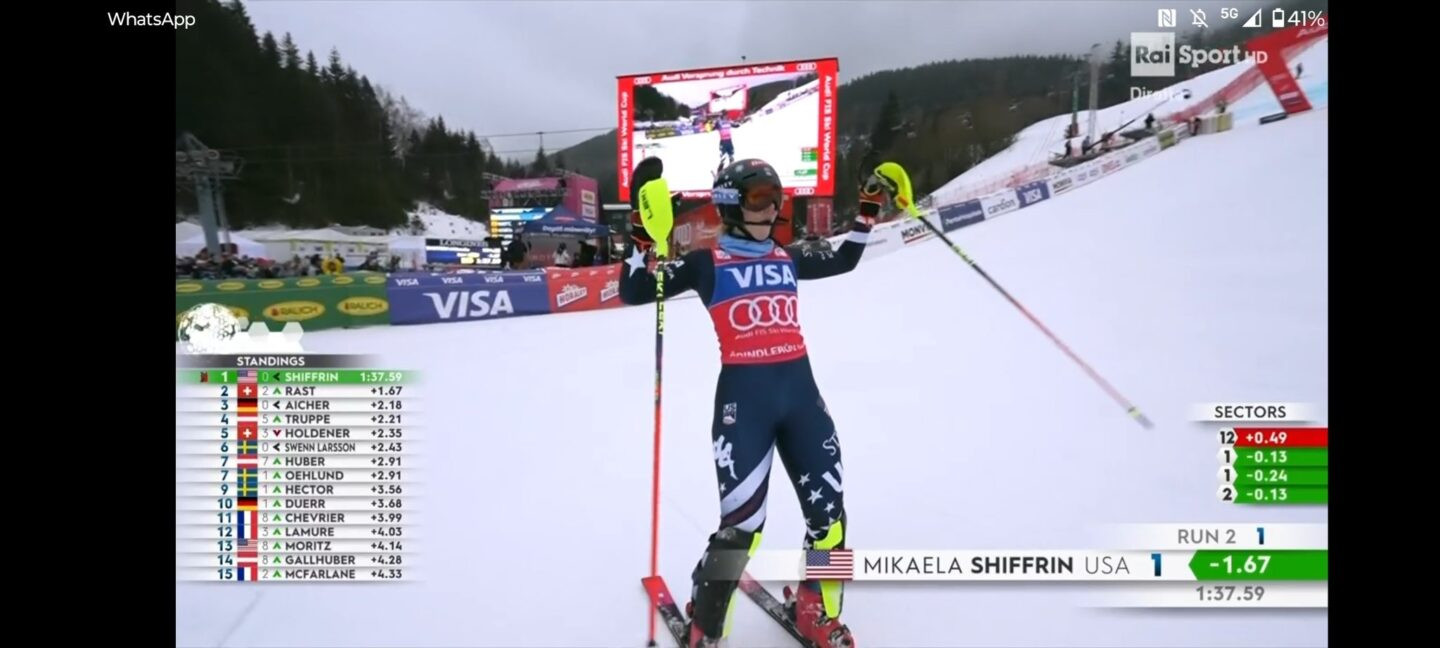 Mikaela Shiffrin Foto: Reprodução/X