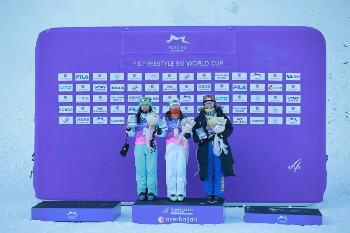 Pódio_Aerials Foto: FIS/ActionPress