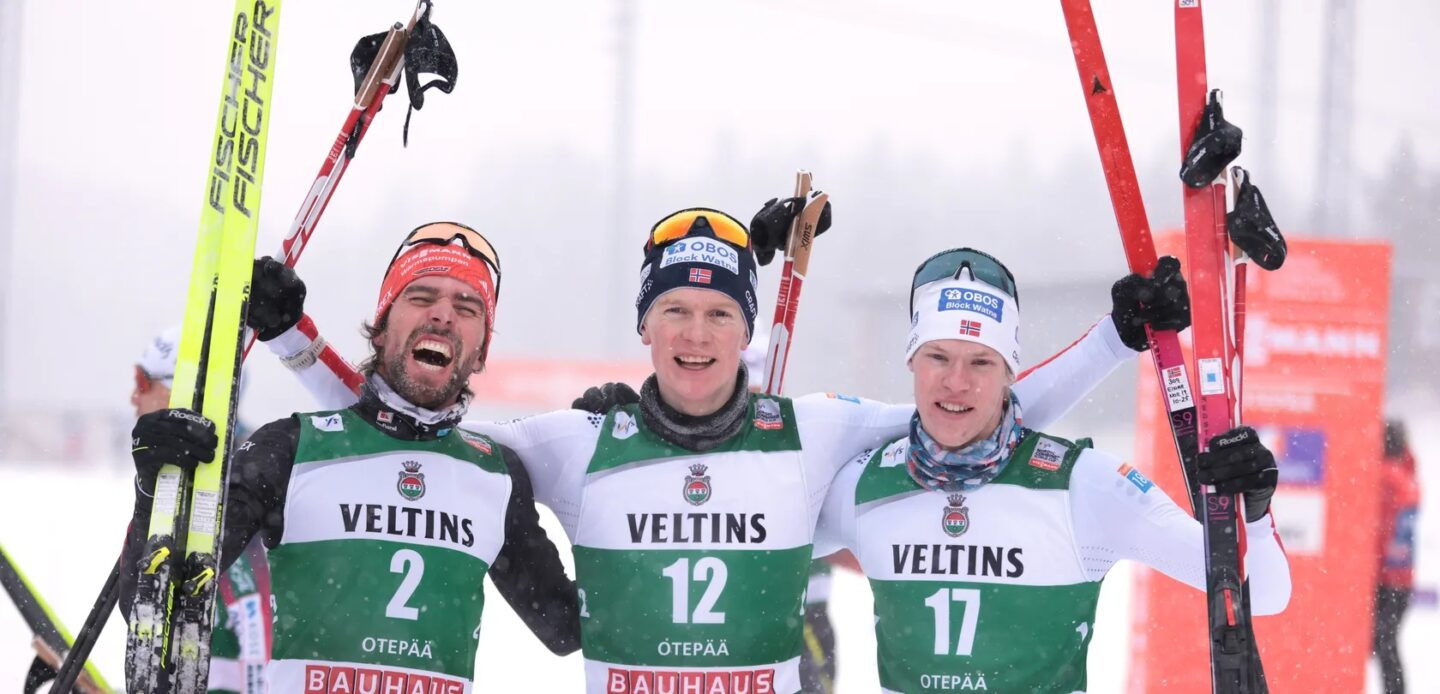 Pódio_Combinado Nórdico Foto: FIS/ActionPress/NocoGirls