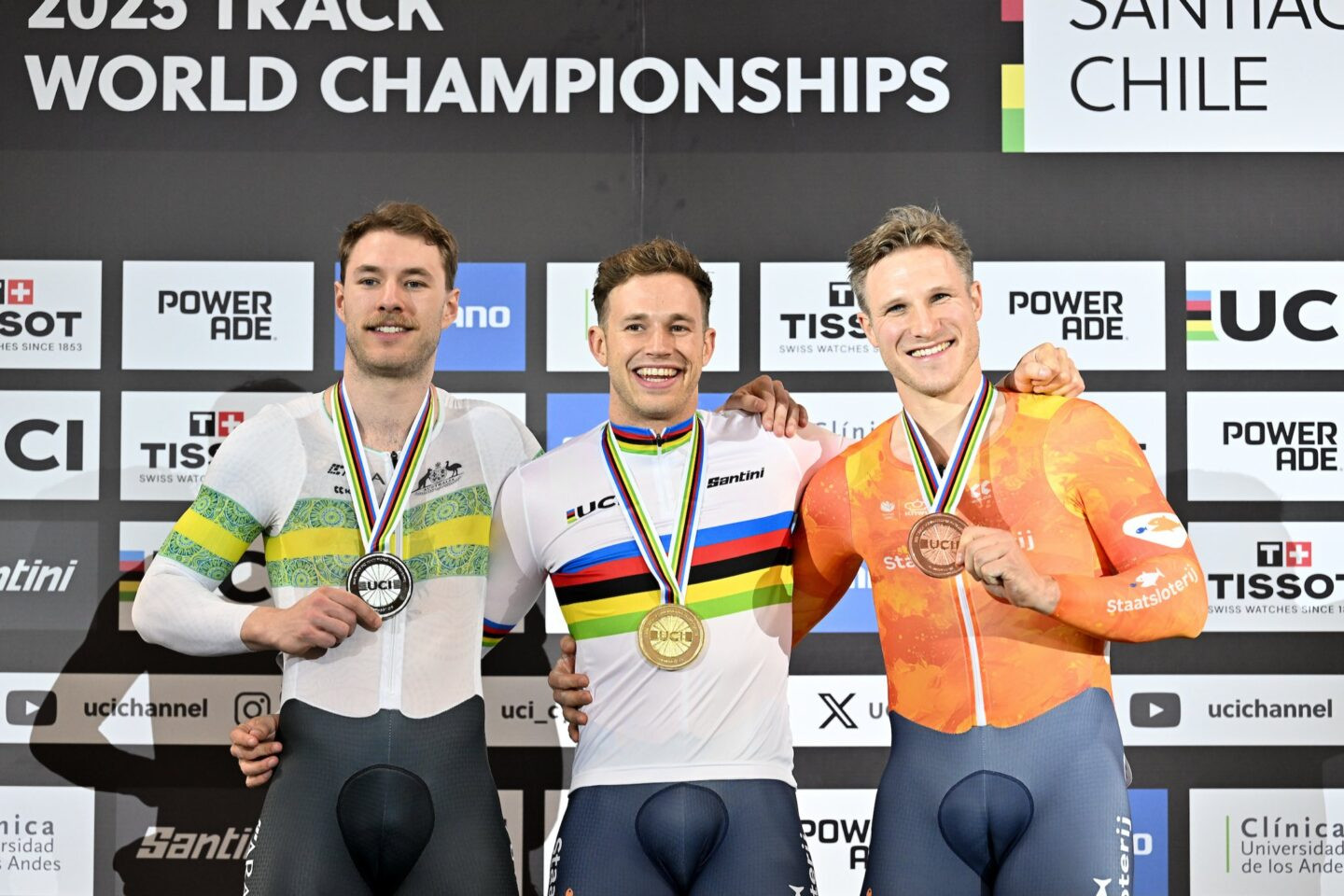 Pódio_Keirin Foto: SWPix