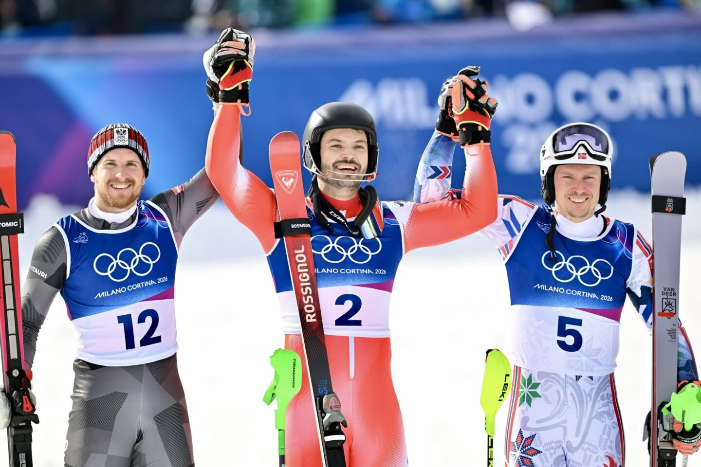 Pódio Slalom Pódio Slalom / Foto: FIS Kenjiro Matsuo