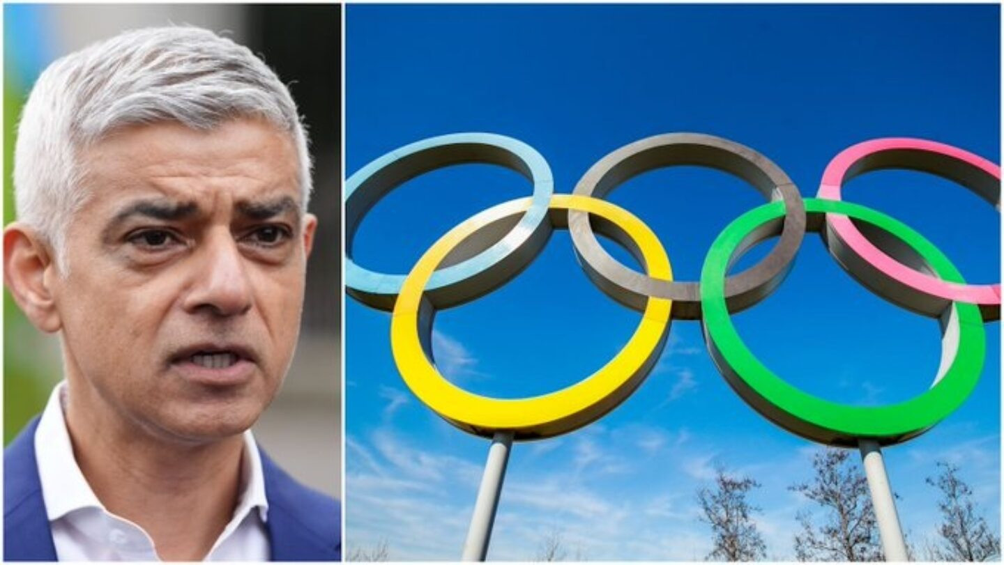 Sadiq Khan_Anéis Olímpicos Montagem: ITV