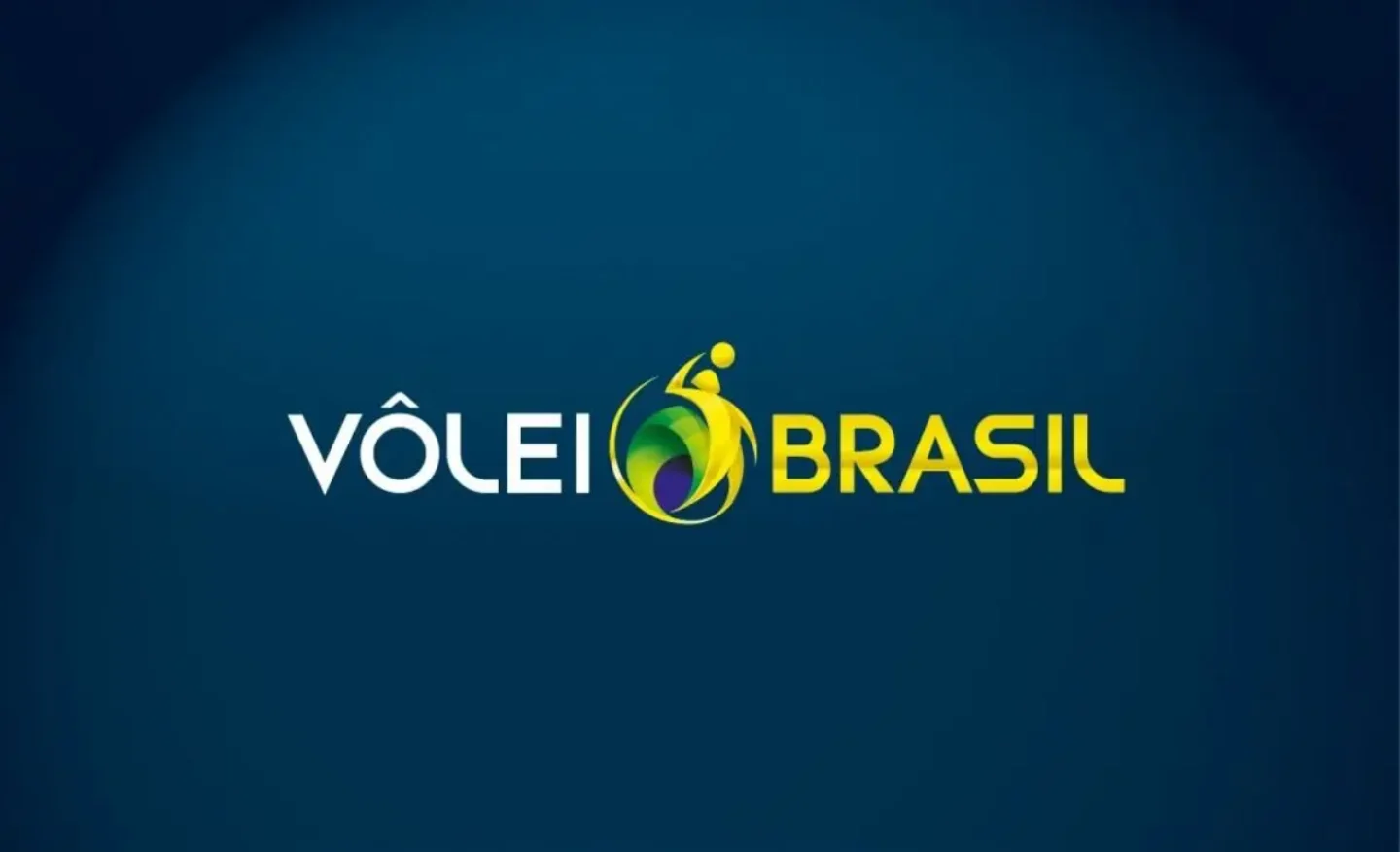 Imagem escrito Võlei Brasil e logo da CBV