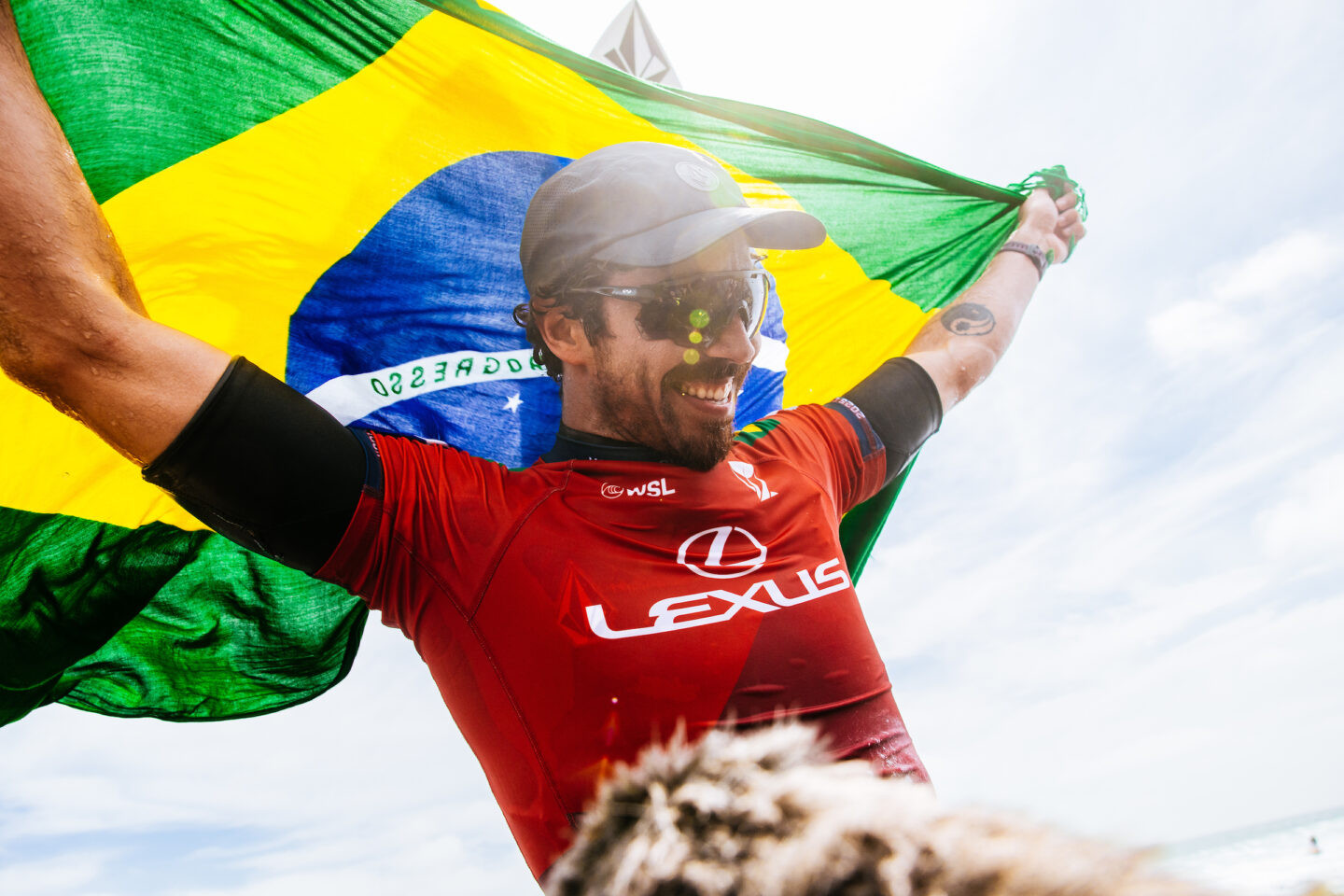 SAN CLEMENTE, CALIFORNIA - JUNE 14: Yago Dora of Brazil after winning in the Final at the Lexus Trestles Pro on June 14, 2025 at San Clemente, California. (Photo by Pat Nolan/World Surf League)