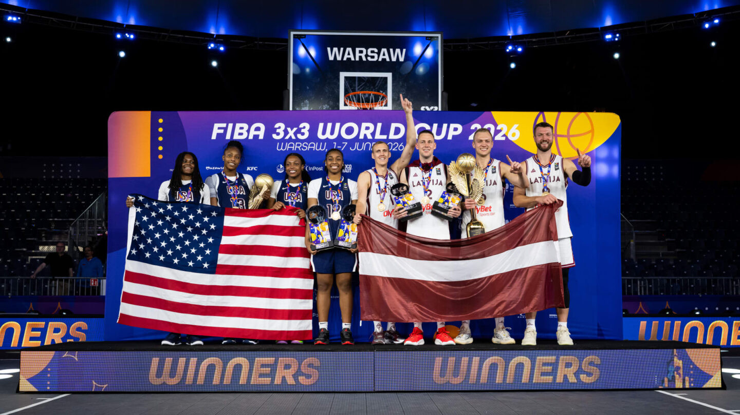 Basquete 3×3 Estadunidenses e Letões no topo do pódio da Copa do Mundo - Foto: Divulgação FIBA 3x3