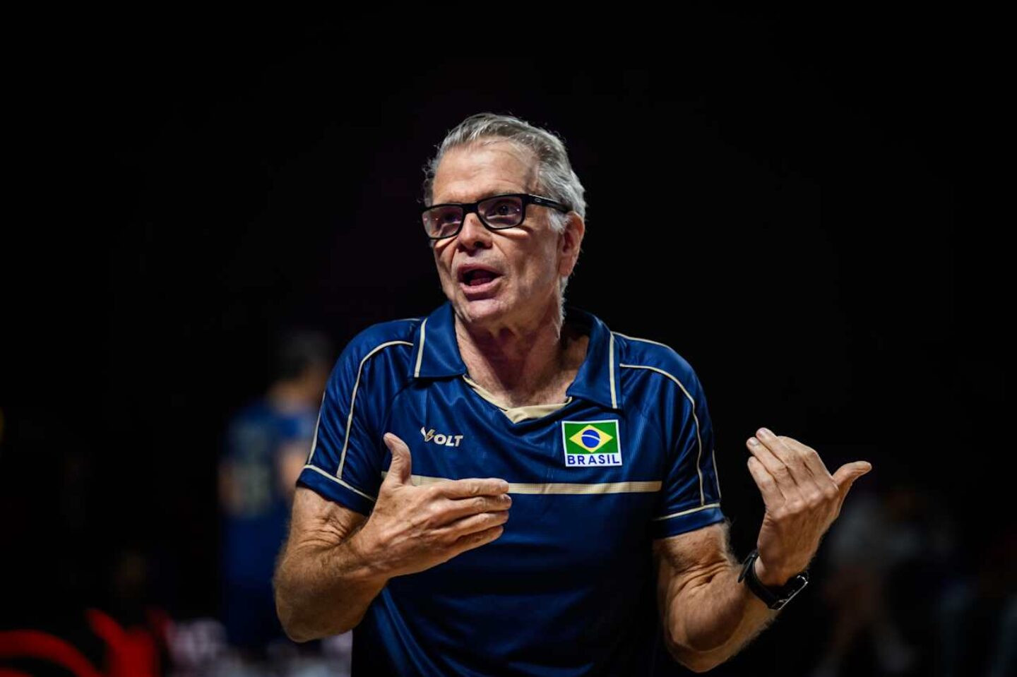 Bernardinho Bernardinho pela VNL contra o Canadá - Foto: Reprodução FIVB