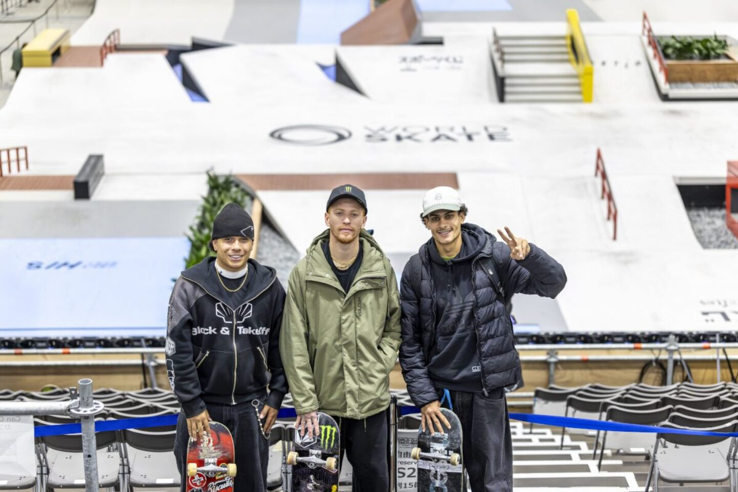 João Lucas Alves, Giovanni Vianna e Wallace Gabriel - Foto: Julio Detefon / CBSk