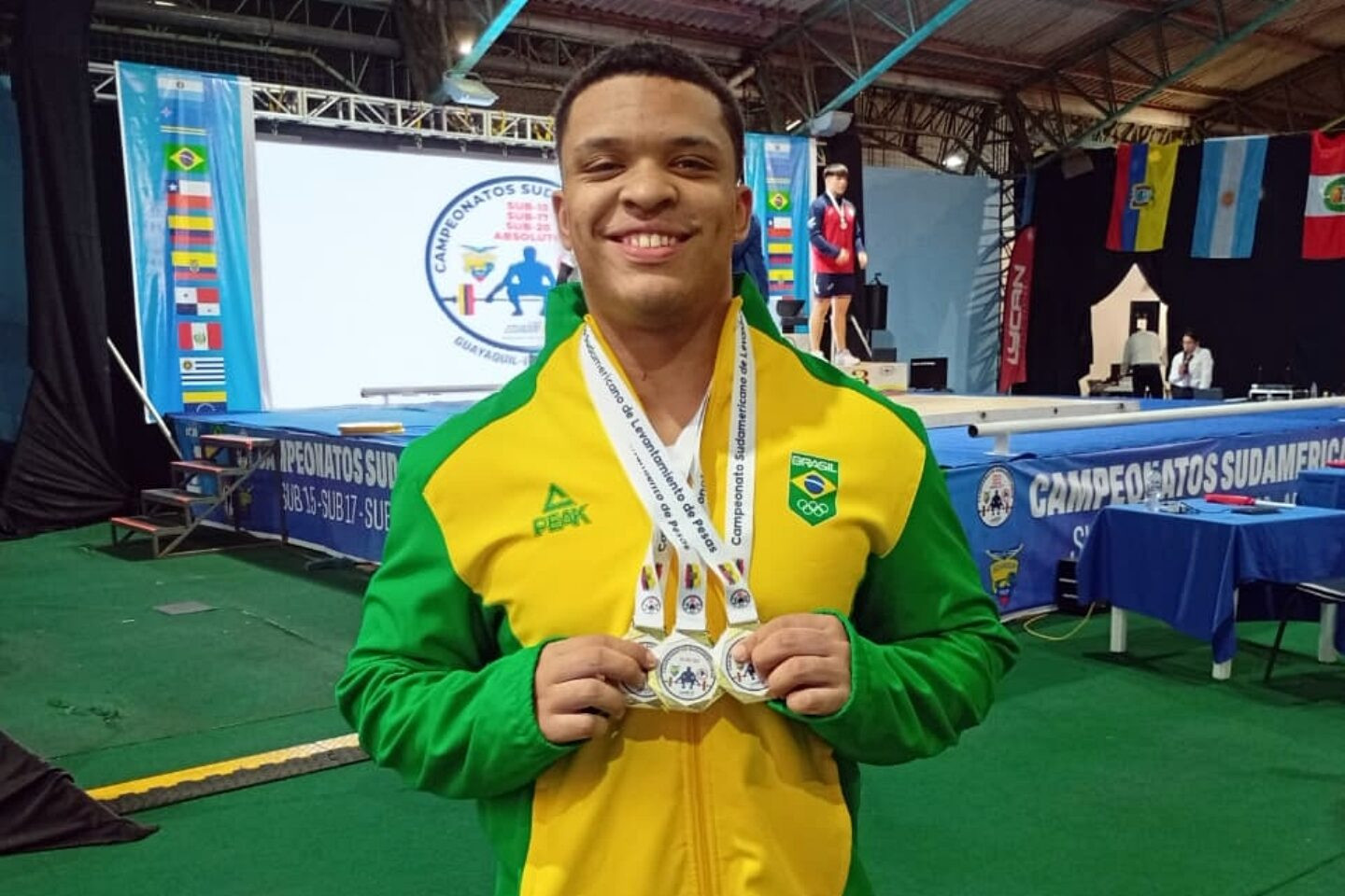 Gabriel Portela conquistou três ouros em Guayaquil. Foto: Acervo Pessoal.