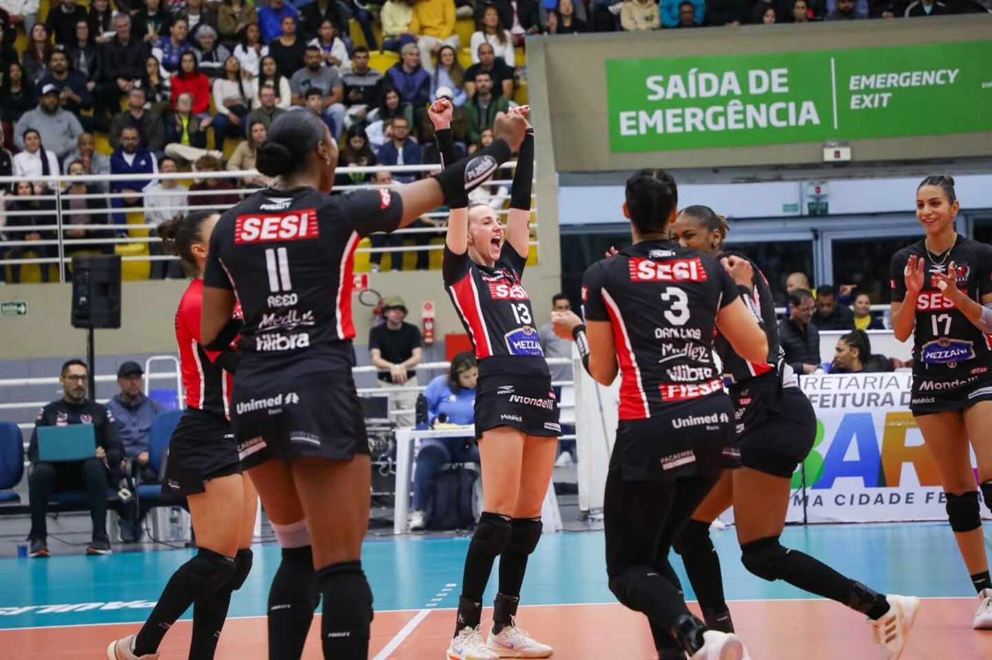 Sesi-Bauru venceu os 11 jogos que disputou no Campeonato Paulista (Foto: Felipe Wiira/SESI/SP)