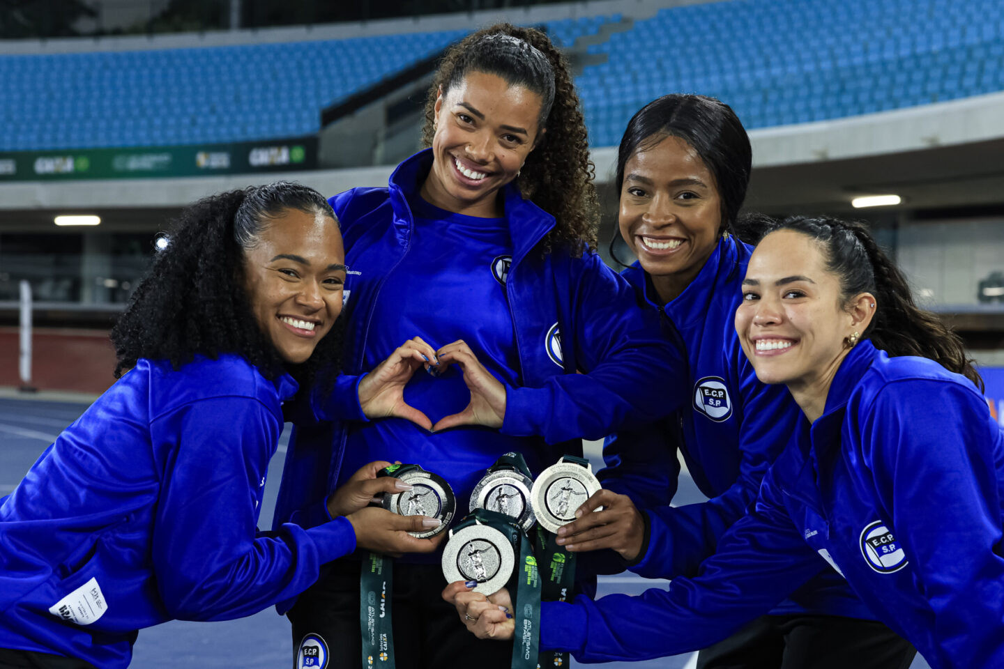 Lorraine Martins, Andressa Fidelis, Vitória Rosa e Anny Bassi. Foto: Ricardo Bufolin/Pinheiros
